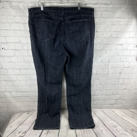 NYDJ Size 24W 30 Inseam Denim Jeans Blue Stretch Straight - Picture 5 of 13